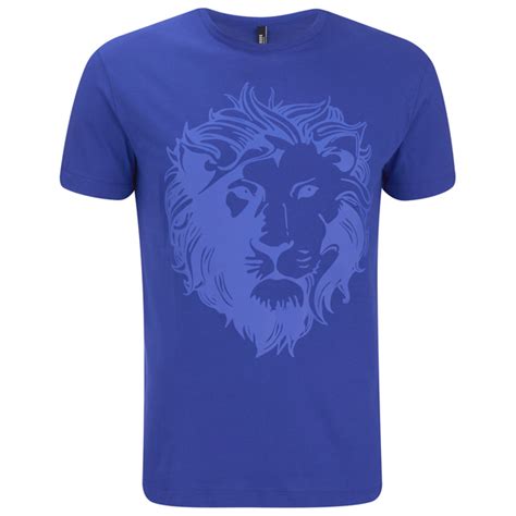 Versus by Versace Men's Lion Head Chain Print Shirt